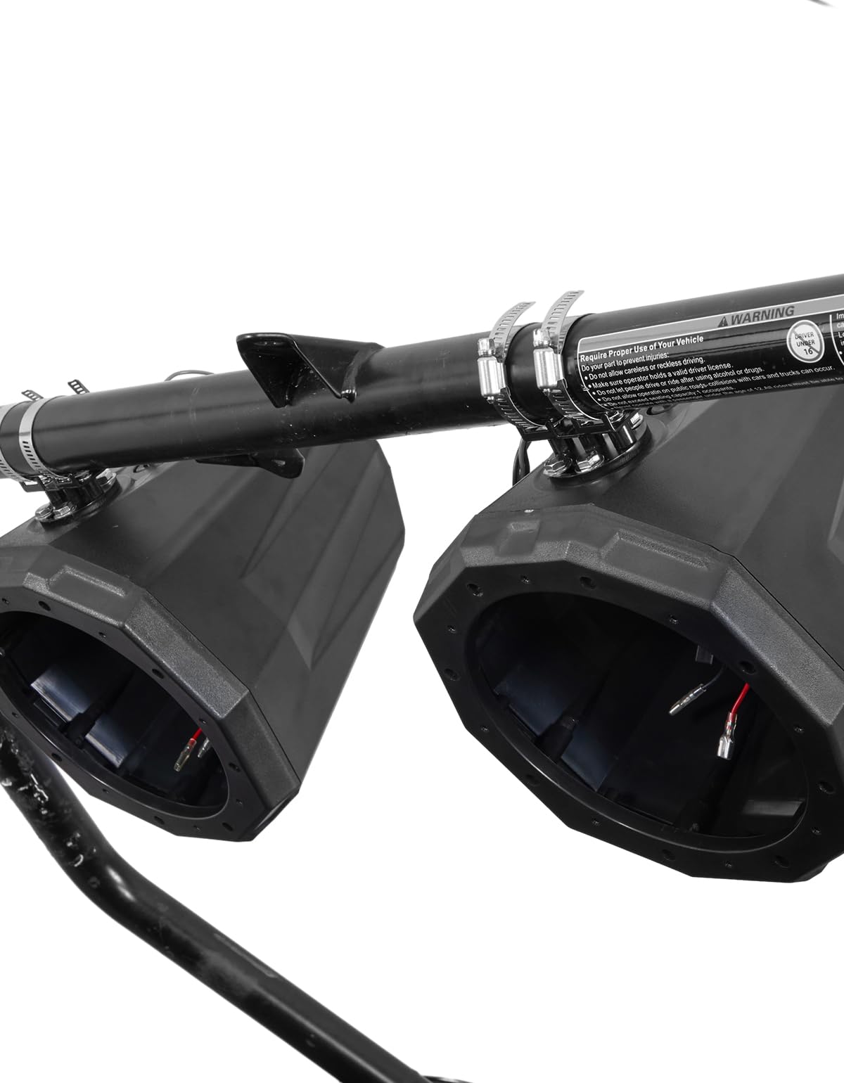 Photo of Kemimoto 8-Inch Speaker Pod Enclosure for All 1.5" to 2" Roll Bar by Kemimoto - Premium for UTVs / Side by Sides