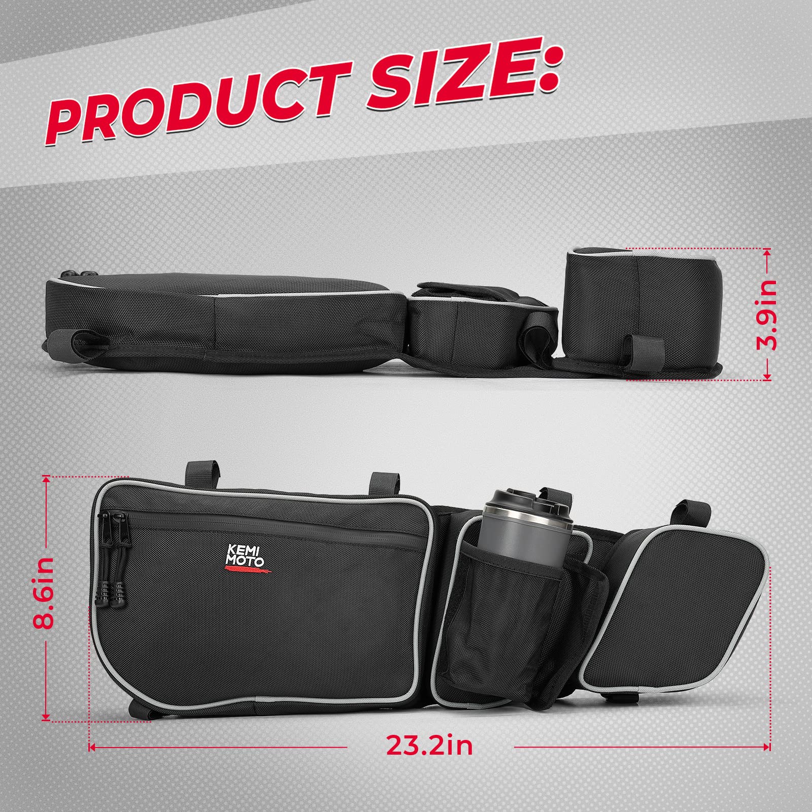 Photo of Extended Fender Flares & Door Bags for Can-Am Maverick X3 by Kemimoto - Premium for UTVs / Side by Sides