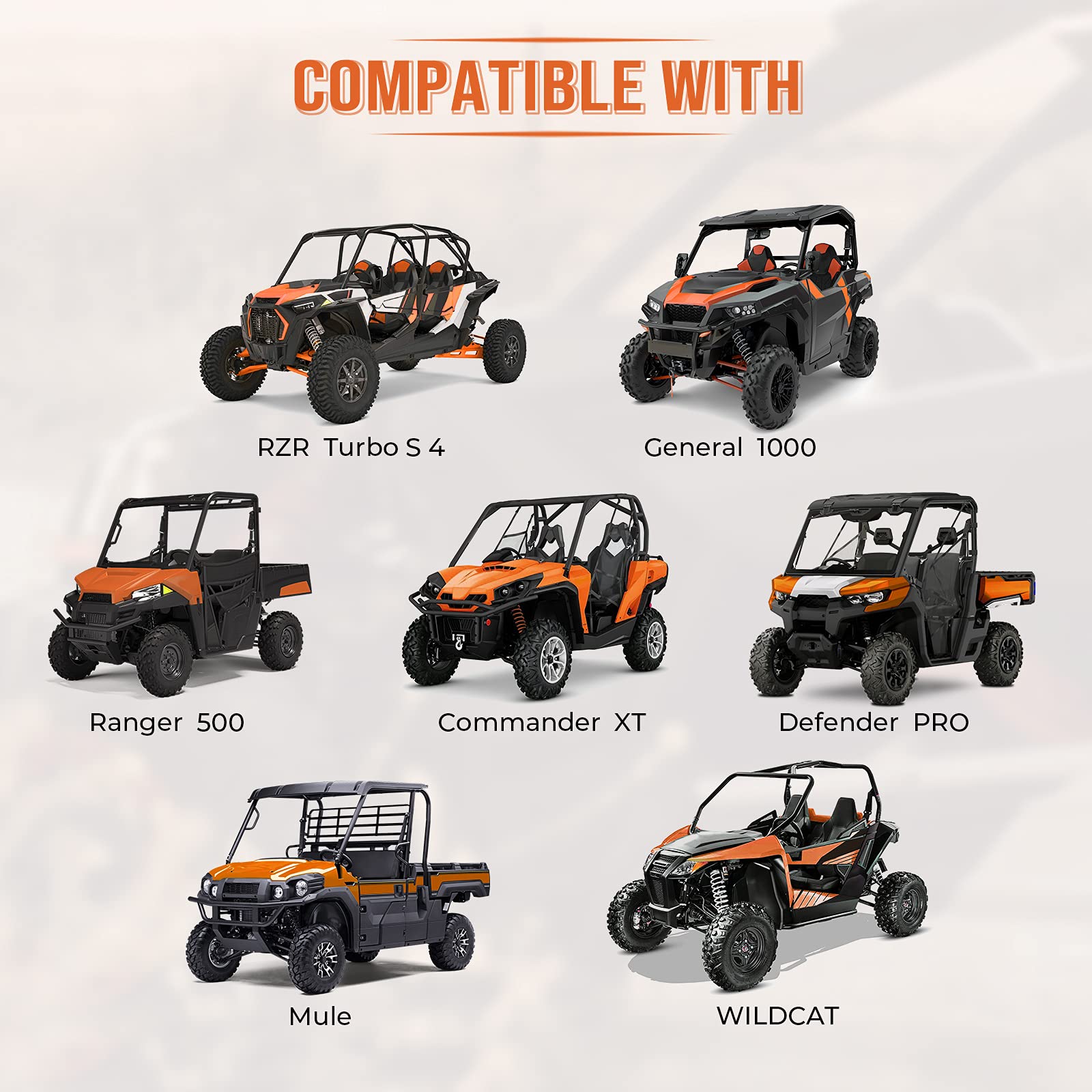 Photo of Kemimoto Heavy Duty UTV Bed Cargo Net for Polaris Ranger, Can-Am by Kemimoto - Premium for UTVs / Side by Sides