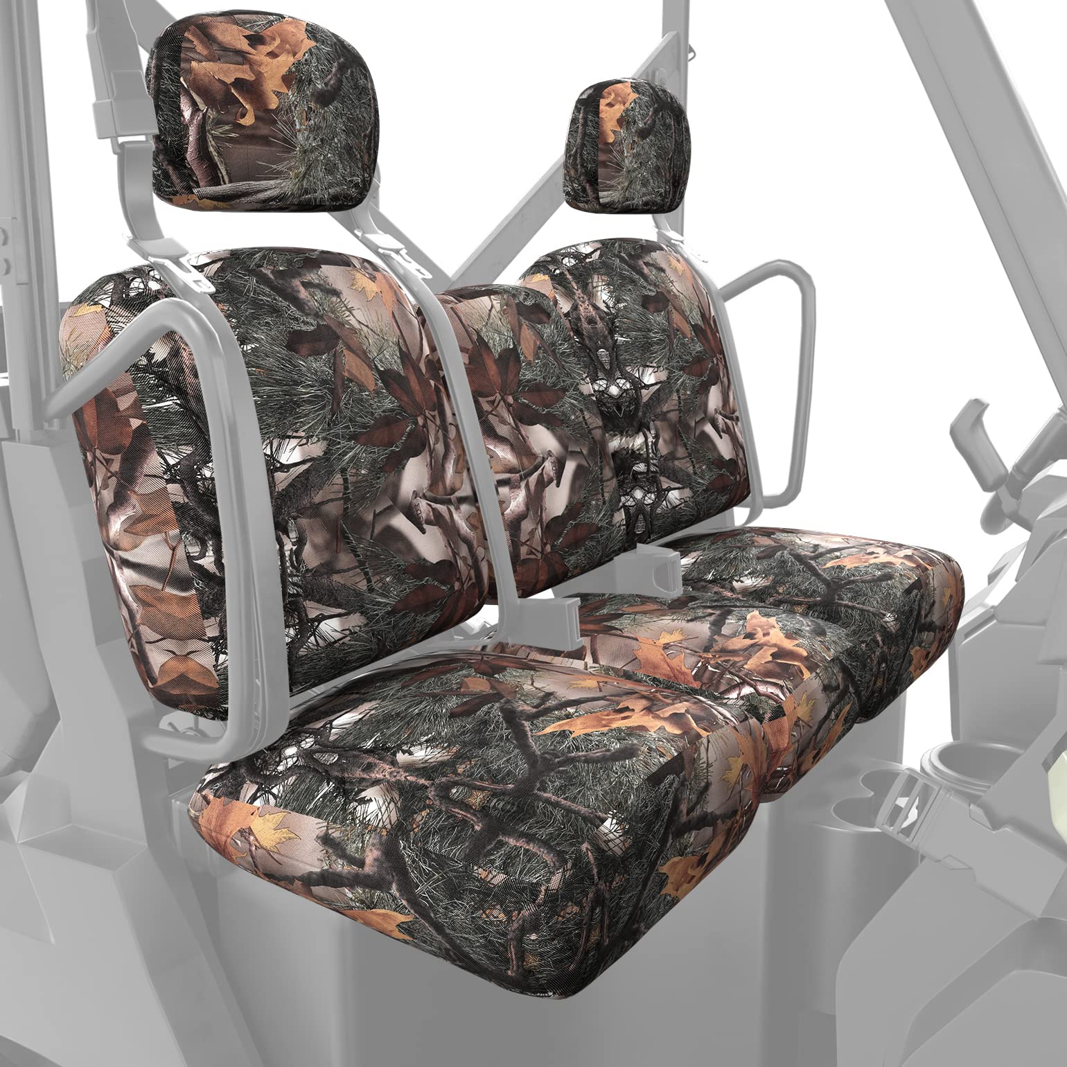 Photo of Camouflage Seat Cover for Can Am Defender HD5|7|8|9|10 by Kemimoto - Premium for UTVs / Side by Sides