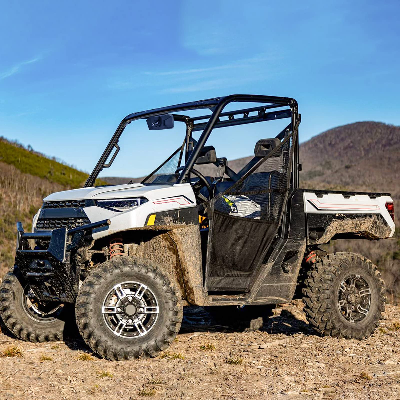 Photo of Rear View Mirror for Polaris Ranger 500/570/900 XP S/1000 XP by Kemimoto - Premium for UTVs / Side by Sides