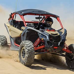 Photo of UTV Side Mirrors and Center Mirror for Can Am Maverick X3/ RZR w/ 1.6"-2" Roll Bar by Kemimoto - Premium for UTVs / Side by Sides