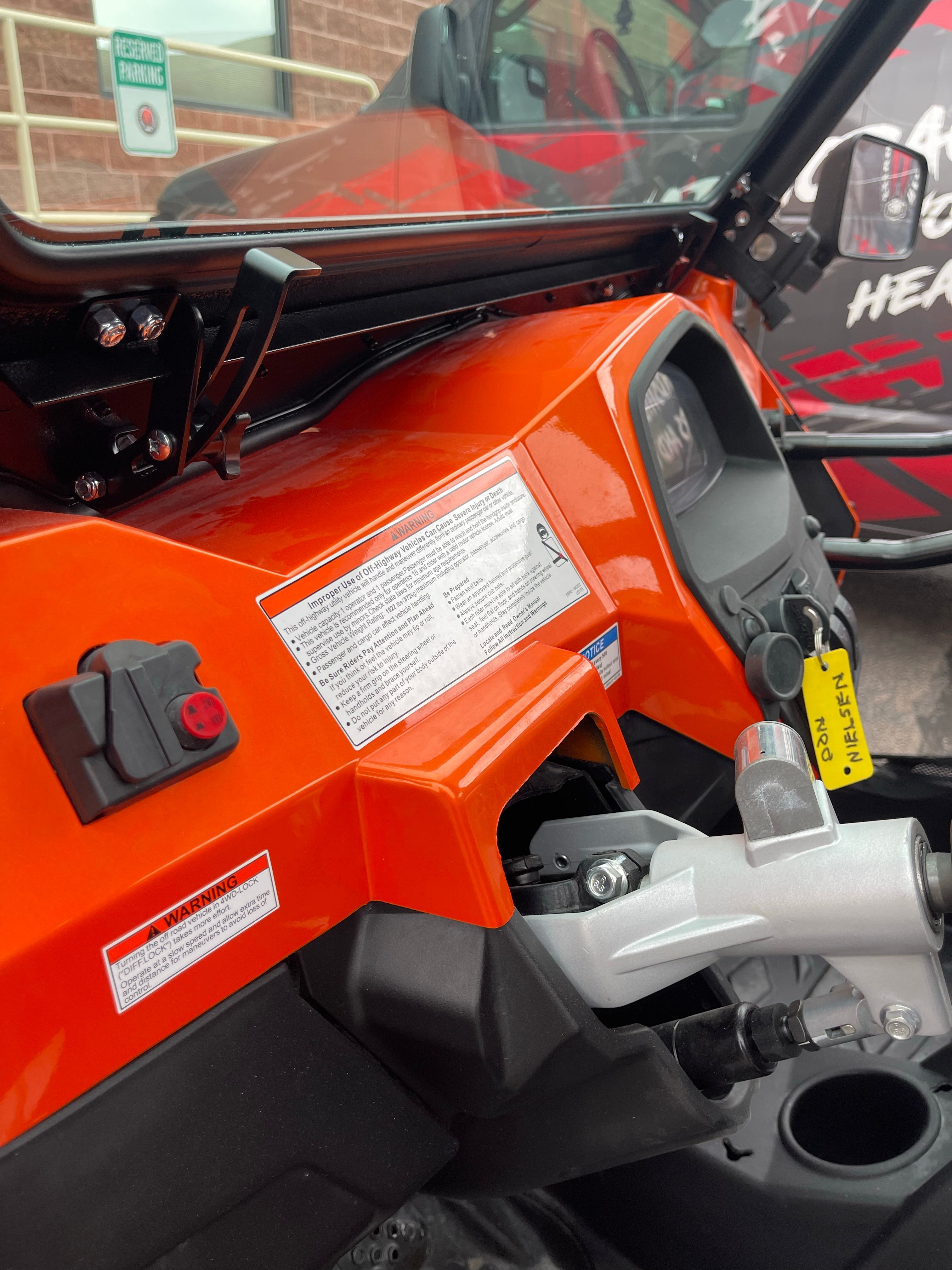 Photo of CF MOTO Z Force 500 Trail FRONT WINDSHIELD 2021+ by Dirt Warrior Accessories - Premium Windshields for UTVs / Side by Sides