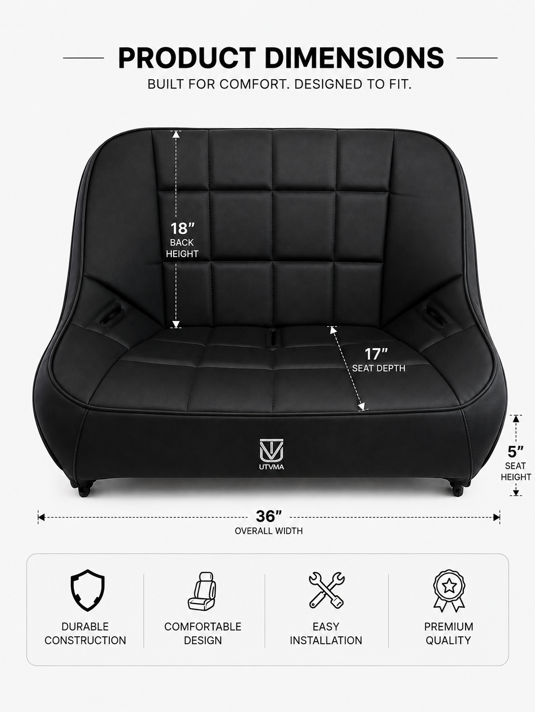 36-Inch Baja Bench Seat