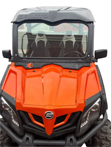Photo of CF MOTO Z Force 500 Trail FRONT WINDSHIELD 2021+ by Dirt Warrior Accessories - Premium Windshields for UTVs / Side by Sides