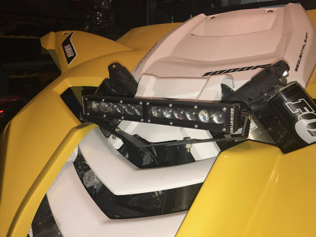 Photo of Yamaha YXZ 1000r 12" Single Row LED Bar Shock Mount by GGLighting - Premium Vehicle Mount for UTVs / Side by Sides