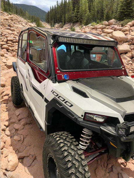 Photo of POLARIS GENERAL 4-SEAT Cab Enclosure "THE VAULT" 2016+ Upper Side Doors & Panels (Patent Pending) by Dirt Warrior Accessories - Premium VAULT for UTVs / Side by Sides