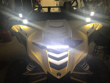 Photo of Yamaha YXZ 1000r 12" Single Row LED Bar Shock Mount by GGLighting - Premium Vehicle Mount for UTVs / Side by Sides
