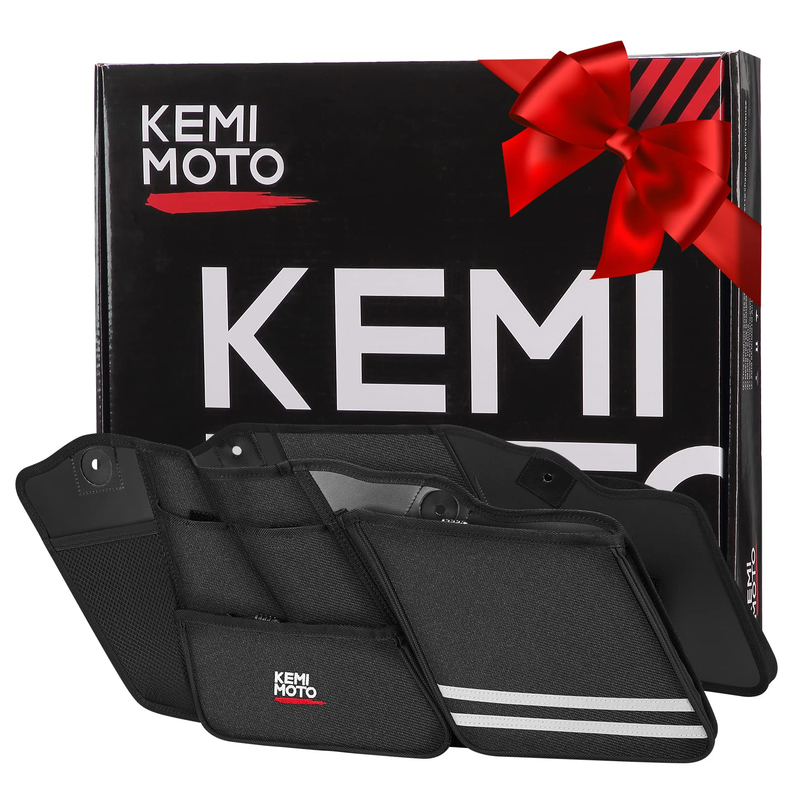 Photo of Saddlebag Organizers 2 Pack for Harley by Kemimoto - Premium for UTVs / Side by Sides