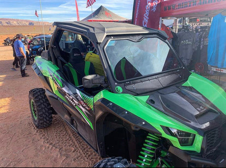 Photo of KAWASAKI TERYX KRX1000 FRONT WINDSHIELD 2020+ by Dirt Warrior Accessories - Premium WINDSHIELD for UTVs / Side by Sides
