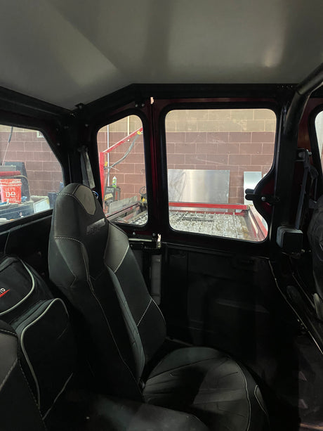 Photo of POLARIS GENERAL 4-SEAT Cab Enclosure "THE VAULT" 2016+ Upper Side Doors & Panels (Patent Pending) by Dirt Warrior Accessories - Premium VAULT for UTVs / Side by Sides