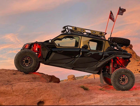 Photo of CANAM X3 4-SEAT Cab Enclosure "THE VAULT" Upper Side Doors & Panels (patent pending) by Dirt Warrior Accessories - Premium VAULT for UTVs / Side by Sides