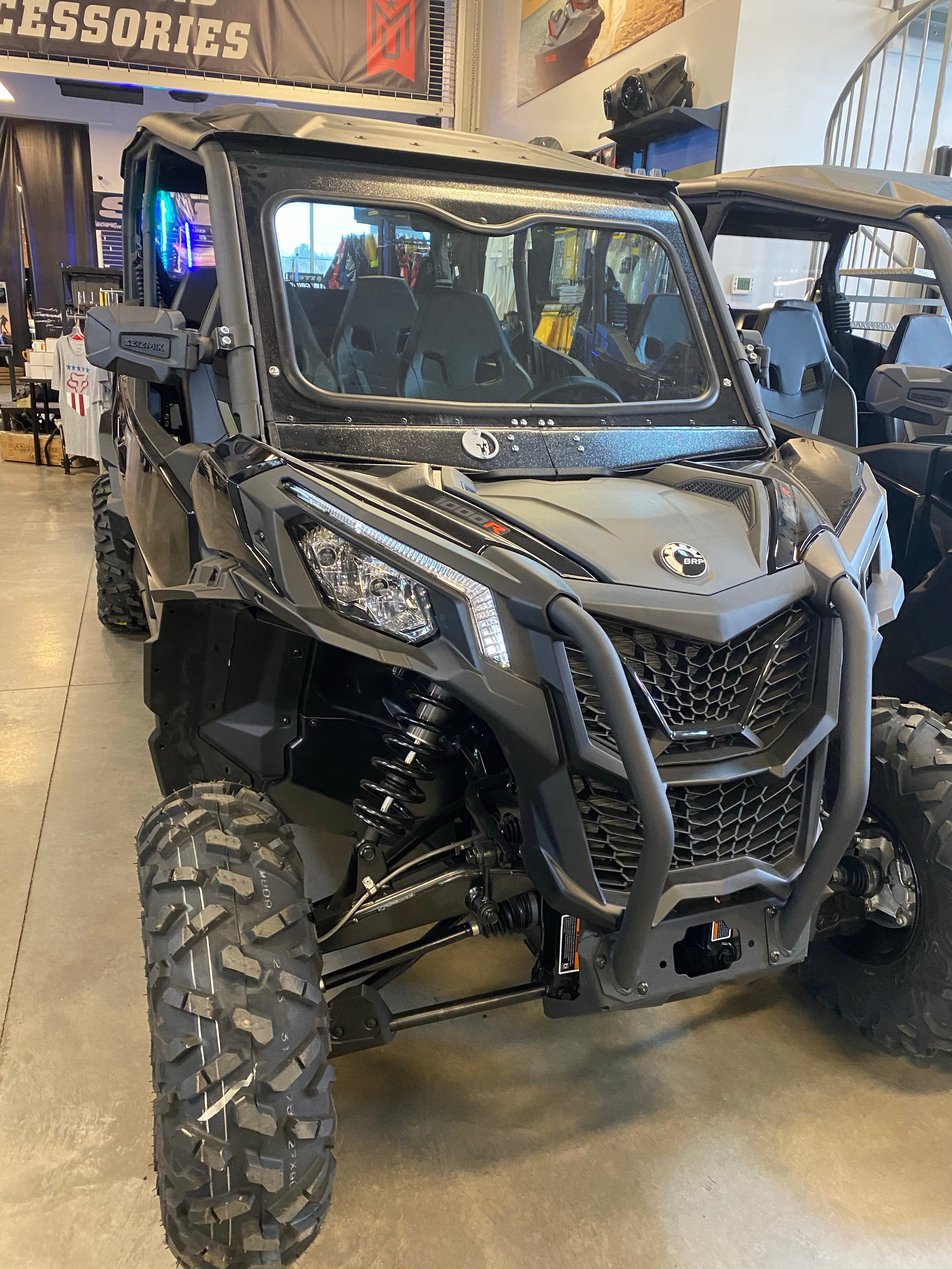 Photo of CANAM MAVERICK SPORT/TRAIL FRONT WINDSHIELD 2018+ by Dirt Warrior Accessories - Premium WINDSHIELD for UTVs / Side by Sides