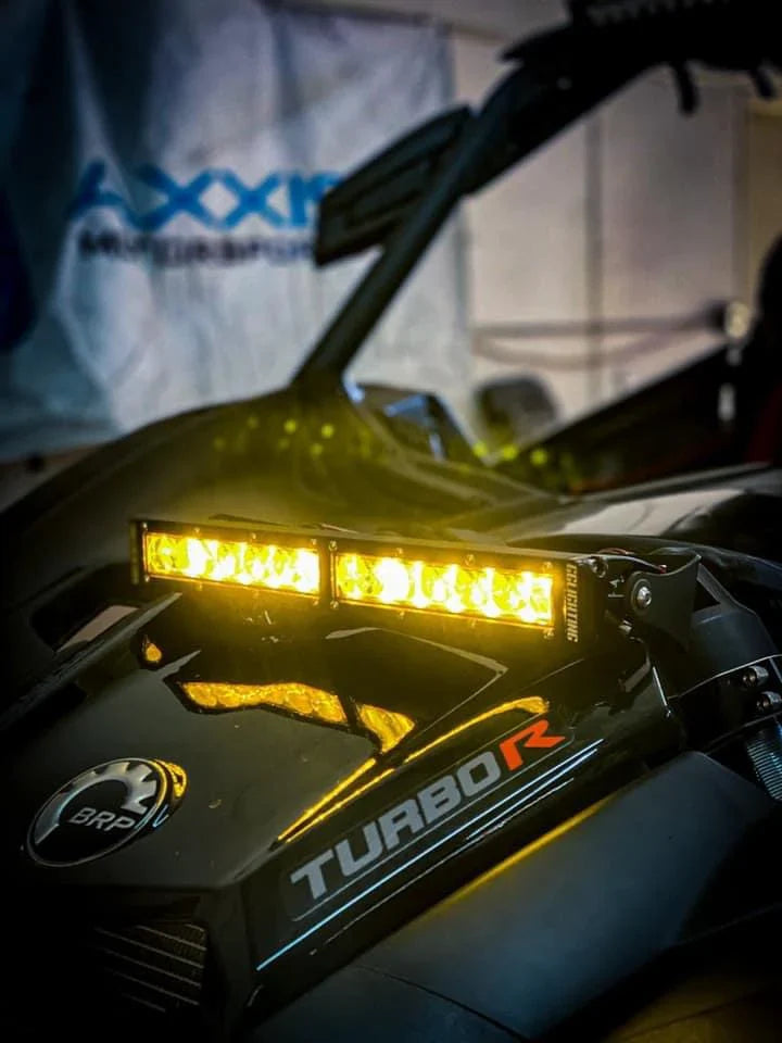 Photo of Amber 12" Race Series Single Row LED Light Bar by GGLighting - Premium Light Bars for UTVs / Side by Sides
