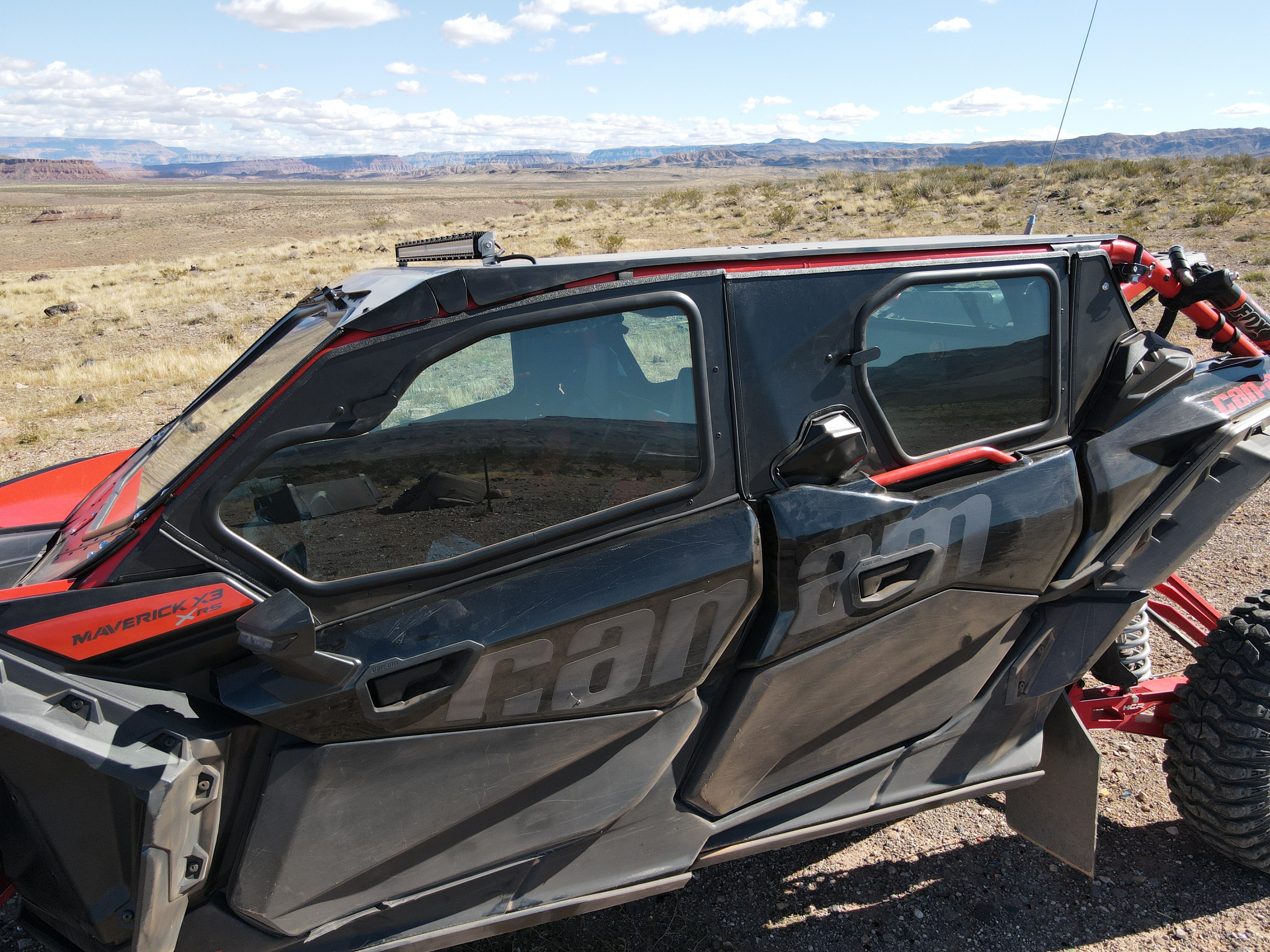 Photo of CANAM X3 4-SEAT Cab Enclosure "THE VAULT" Upper Side Doors & Panels (patent pending) by Dirt Warrior Accessories - Premium VAULT for UTVs / Side by Sides