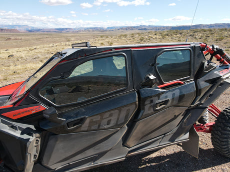 Photo of CANAM X3 4-SEAT Cab Enclosure "THE VAULT" Upper Side Doors & Panels (patent pending) by Dirt Warrior Accessories - Premium VAULT for UTVs / Side by Sides