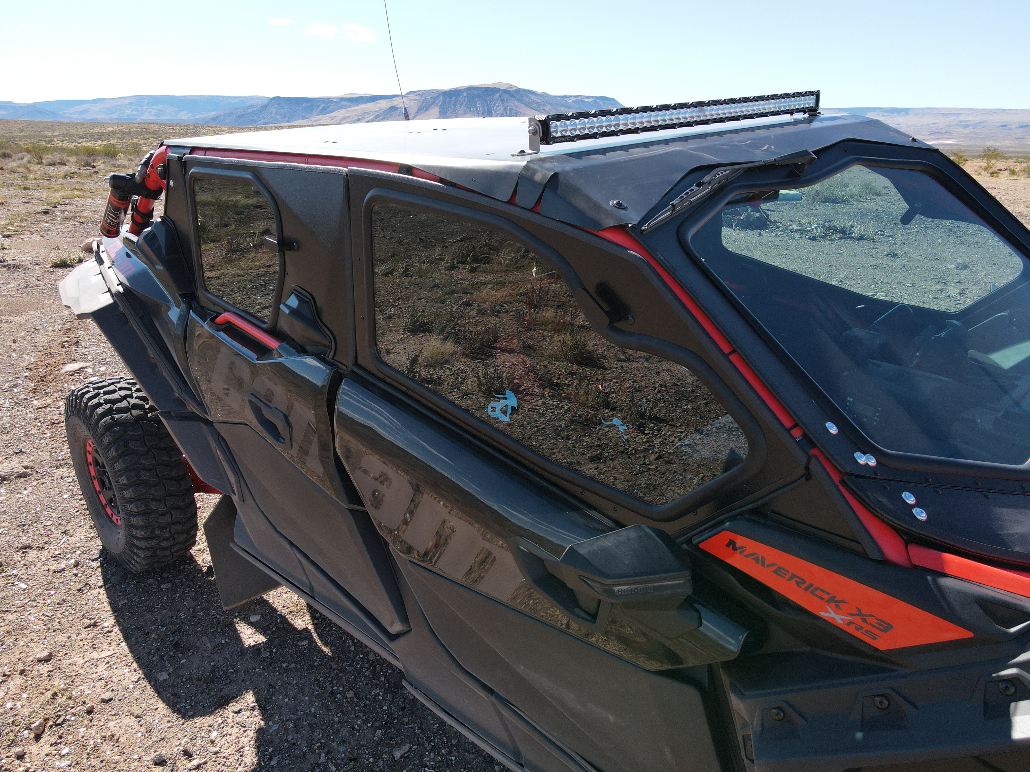 Photo of CANAM X3 4-SEAT Cab Enclosure "THE VAULT" Upper Side Doors & Panels (patent pending) by Dirt Warrior Accessories - Premium VAULT for UTVs / Side by Sides