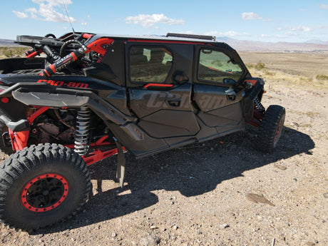 Photo of CANAM X3 4-SEAT Cab Enclosure "THE VAULT" Upper Side Doors & Panels (patent pending) by Dirt Warrior Accessories - Premium VAULT for UTVs / Side by Sides