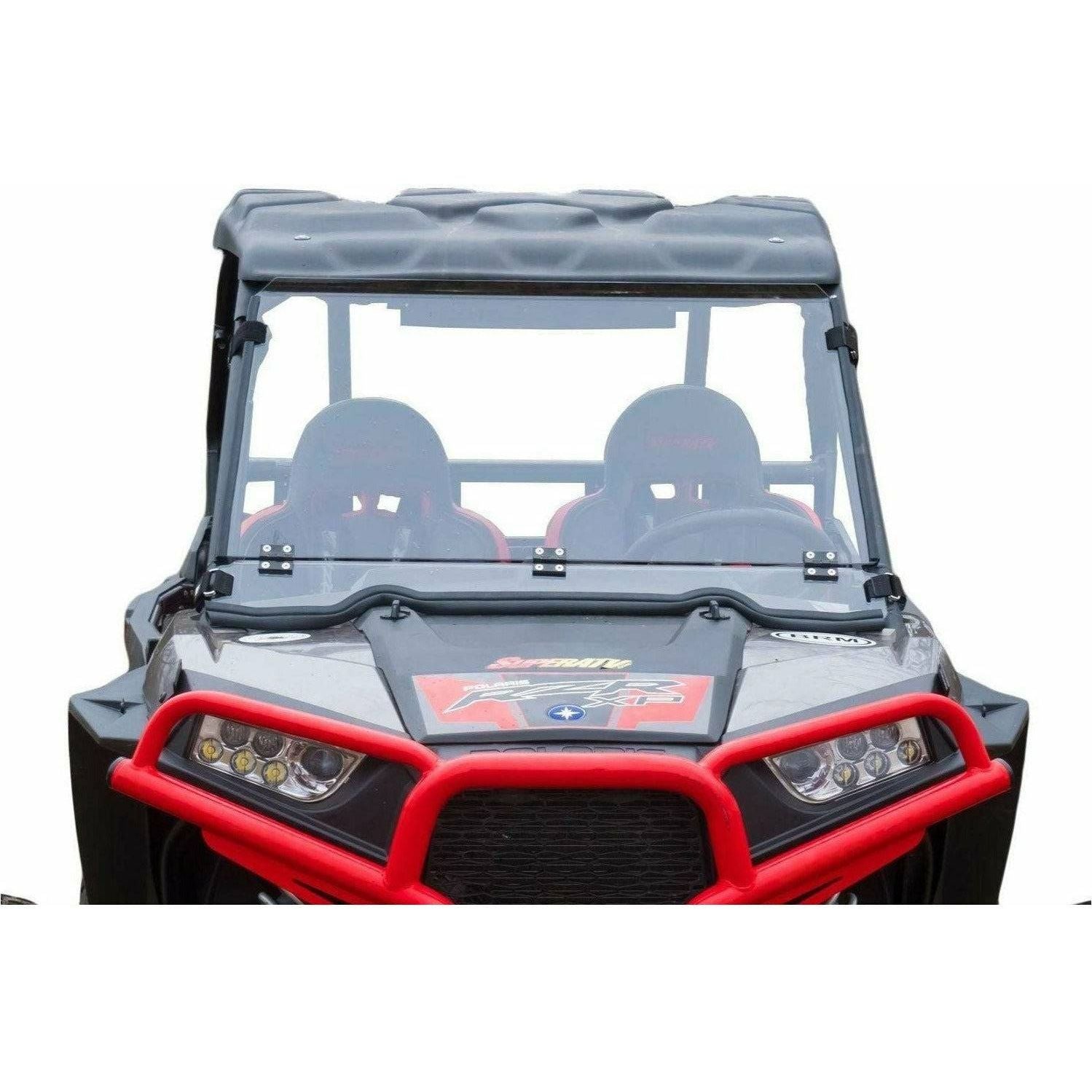 Photo of Polaris RZR XP Turbo Scratch Resistant Flip Down Windshield by SuperATV - Premium Windshields for UTVs / Side by Sides