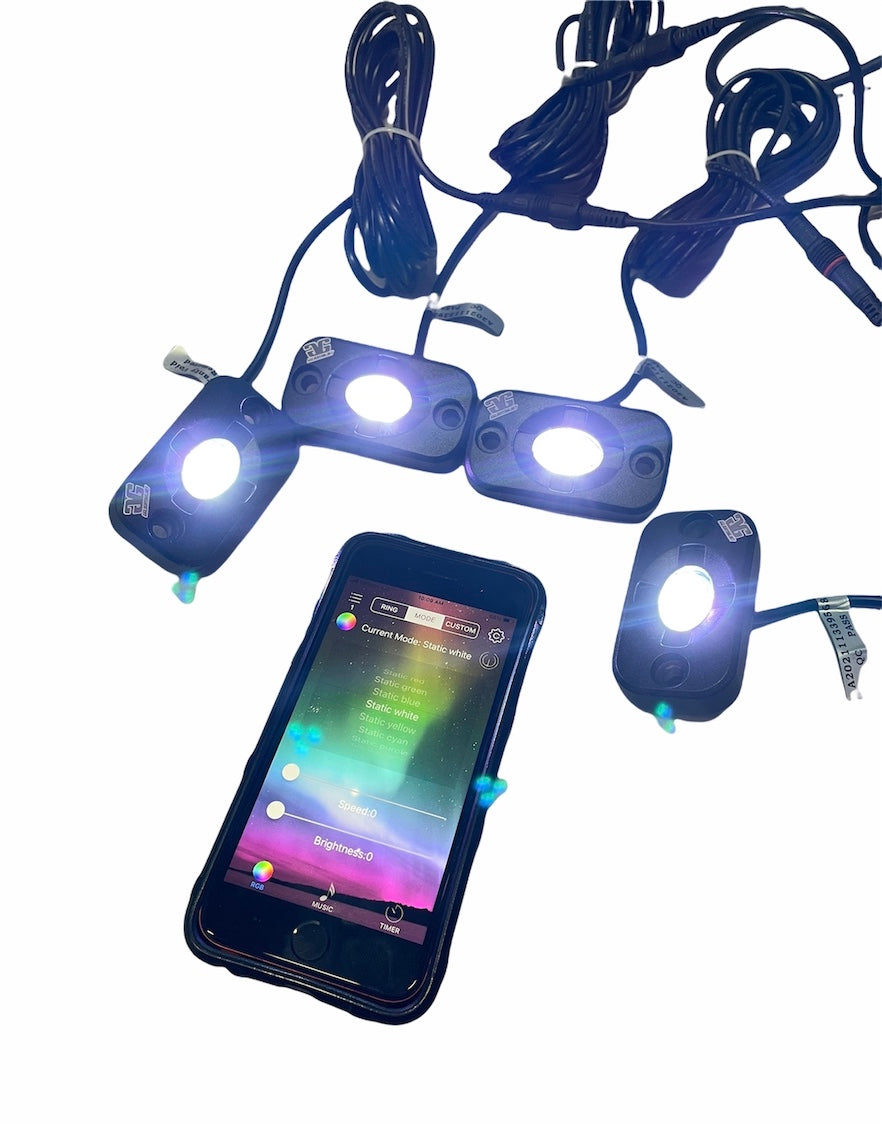 Photo of RGB LED Color Changing Rock Lights by GGLighting - Premium for UTVs / Side by Sides