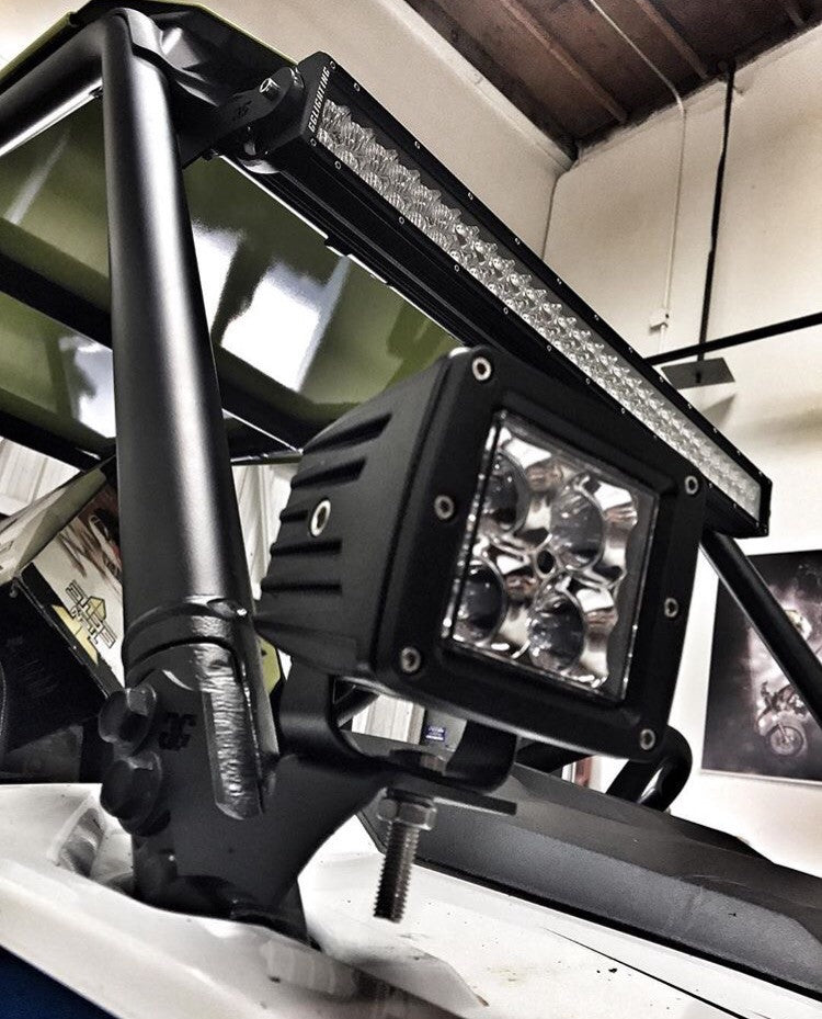 Photo of Polaris RZR 1000 & 2014+ RZR 900 30" LED Light Bar Roof Mounts by GGLighting - Premium Vehicle Mount for UTVs / Side by Sides