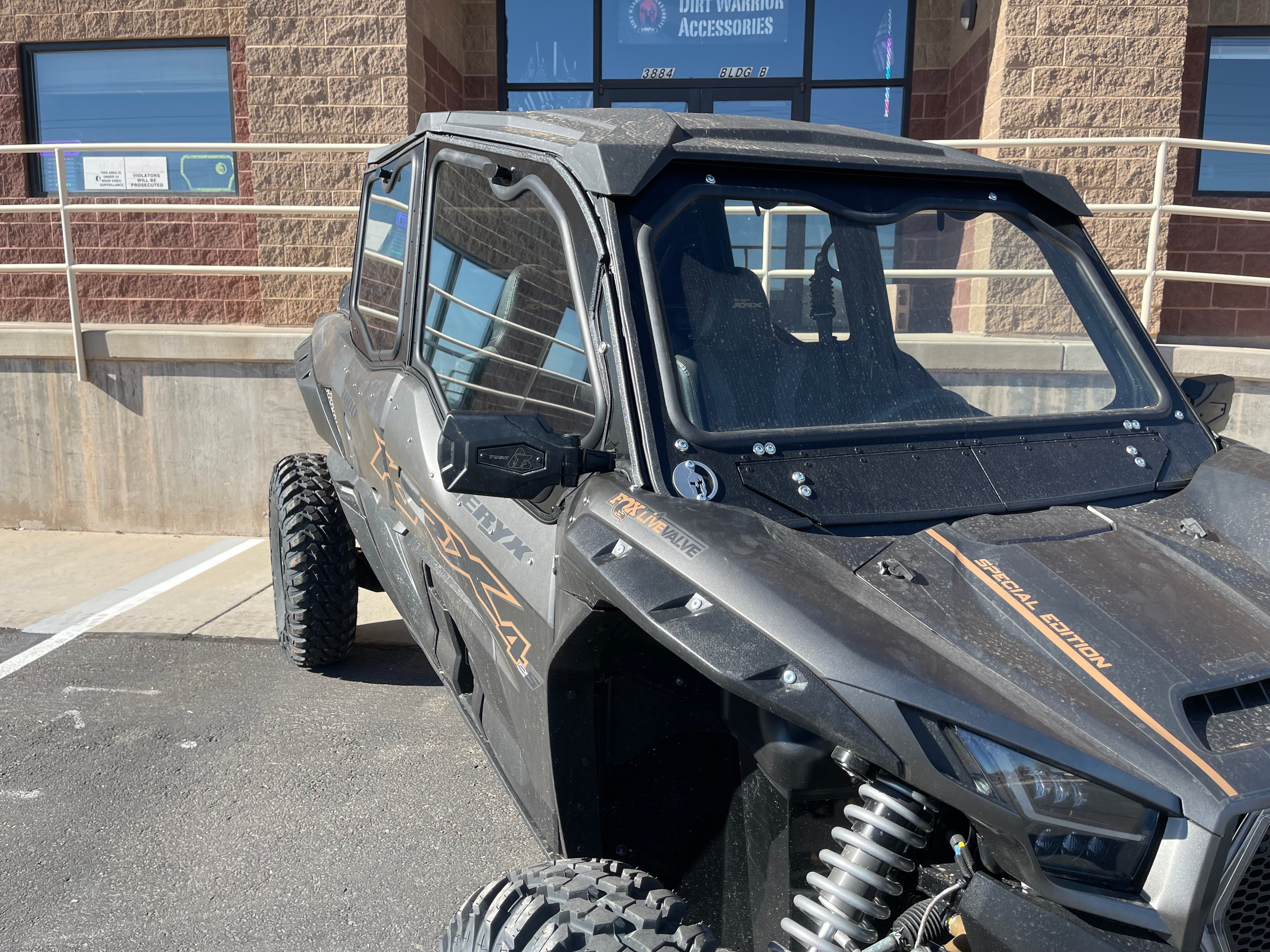 Photo of KAWASAKI Teryx KRX 1000 4-SEAT Cab Enclosure "THE VAULT" Upper Side Doors & Panels (Patent Pending) by Dirt Warrior Accessories - Premium VAULT for UTVs / Side by Sides