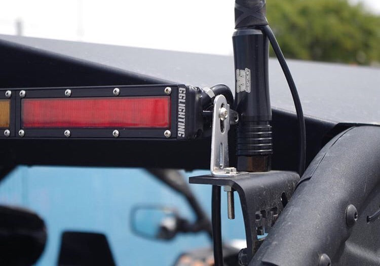 Photo of Can-Am X3 Rear Chase Light & Whip Mount Made In USA by GGLighting - Premium for UTVs / Side by Sides