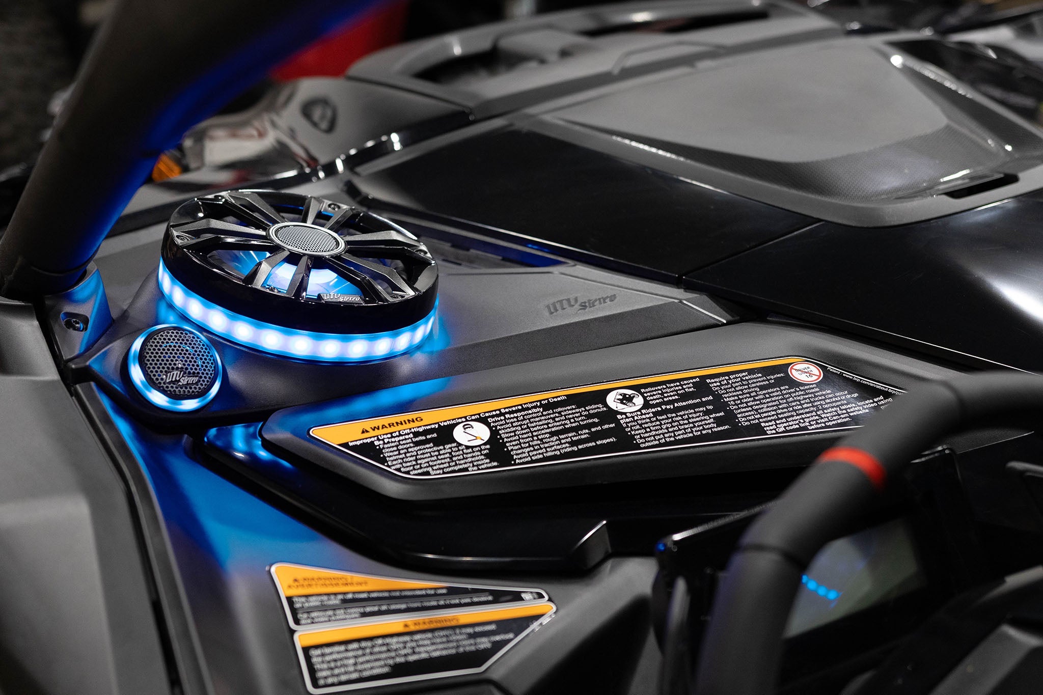 UTV Stereo - Can-Am Maverick R 6.5" Dash Panel Speaker Mounts | UTVS-R-DP65