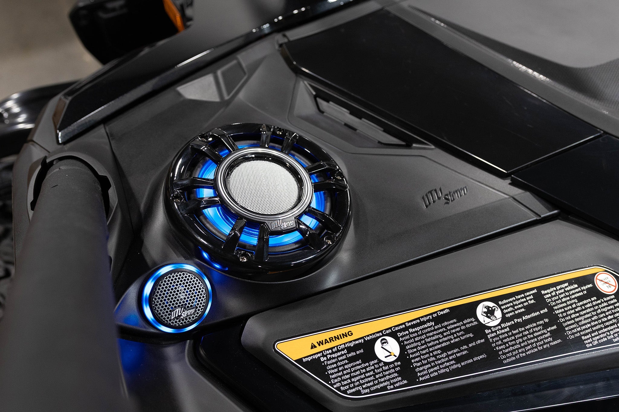 UTV Stereo - Can-Am Maverick R 6.5" Dash Panel Speaker Mounts | UTVS-R-DP65