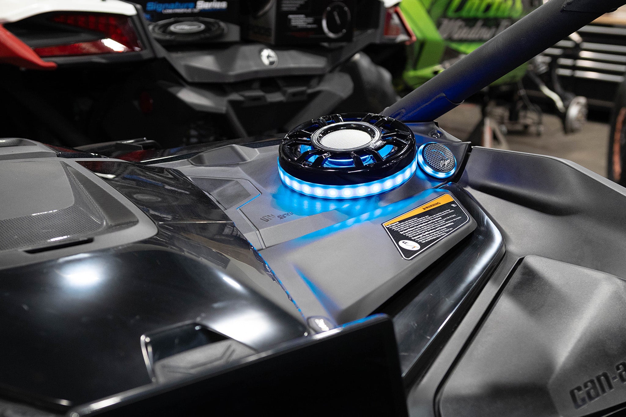 UTV Stereo - Can-Am Maverick R 6.5" Dash Panel Speaker Mounts | UTVS-R-DP65