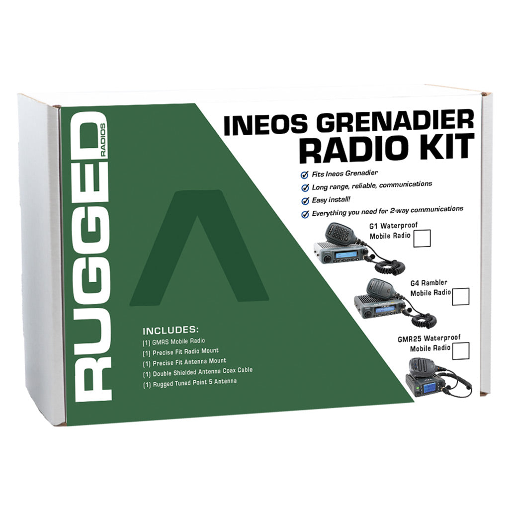 Photo of INEOS Grenadier Two-Way GMRS Mobile Radio Kit by Rugged Radios - Premium for UTVs / Side by Sides