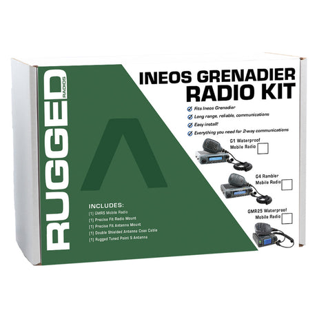 Photo of INEOS Grenadier Two-Way GMRS Mobile Radio Kit by Rugged Radios - Premium for UTVs / Side by Sides