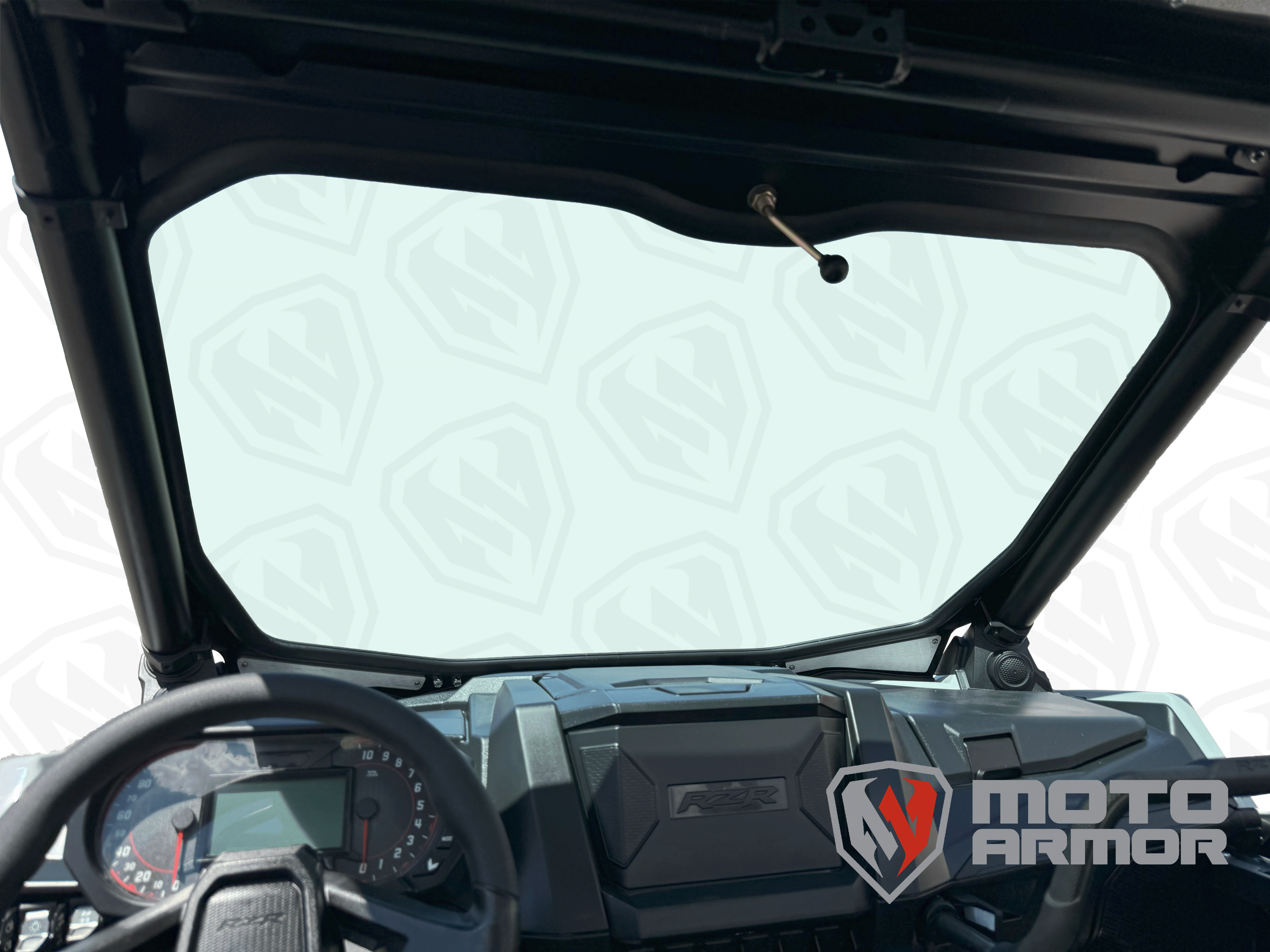Photo of Polaris RZR Pro Max Visibility Full Glass Windshield by Moto Armor - Premium Windshields for UTVs / Side by Sides