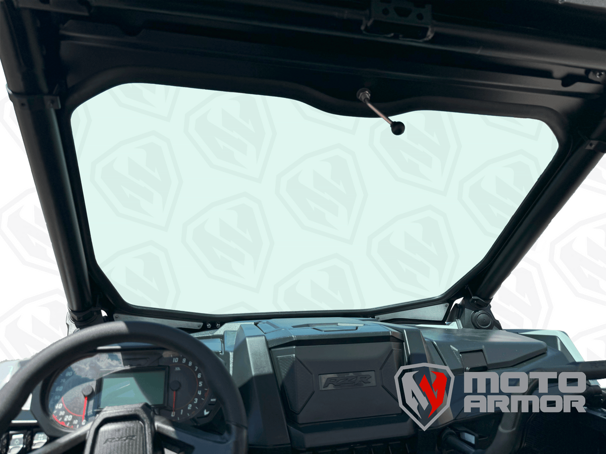 Photo of Moto Armor Polaris RZR Pro Max Visibility Full Glass Windshield by Moto Armor - Premium Windshields for UTVs / Side by Sides