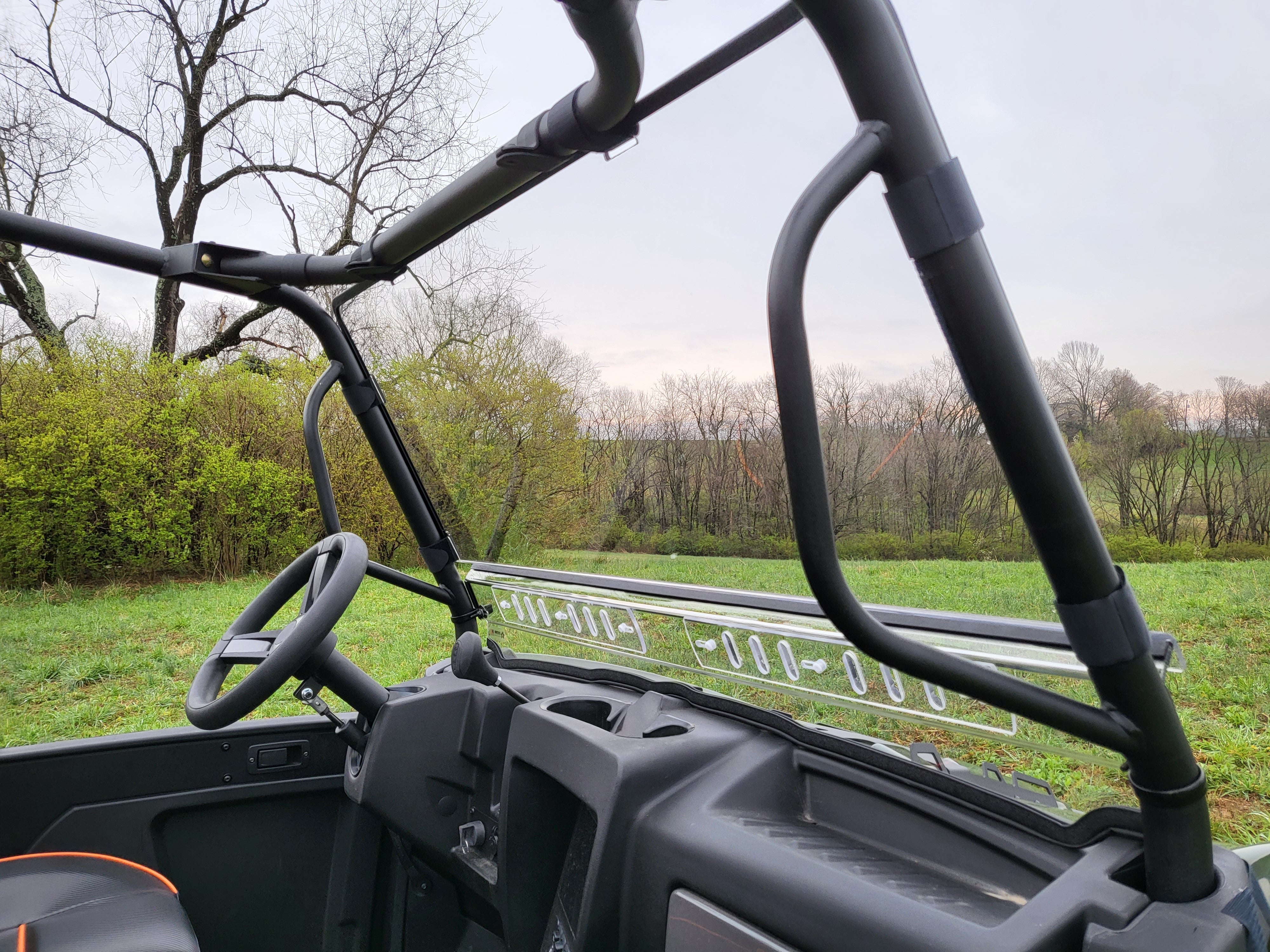 Photo of Intimidator GC1K 6-Seater - 2 Pc Windshield with Vent, Clamp, and Hard Coat Options by 3 Star UTV - Premium Windshields for UTVs / Side by Sides