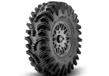 Intimidator Tires 34x10x15 on 15in. Matte Titanium Hellfire Wheels 5/4.5 Pattern