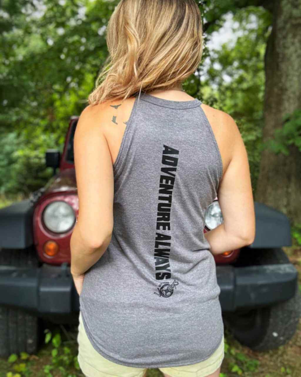 Photo of Jeep Adventure Rocker Tank by OFF-ROAD VIXENS CLOTHING CO. - Premium Ladies Tanks for UTVs / Side by Sides