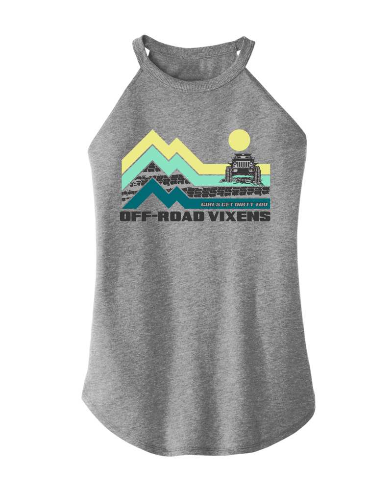 Photo of Jeep Adventure Rocker Tank by OFF-ROAD VIXENS CLOTHING CO. - Premium Ladies Tanks for UTVs / Side by Sides