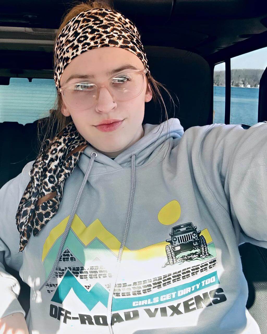 Photo of Jeep Adventure Unisex Pullover Hoodie by OFF-ROAD VIXENS CLOTHING CO. - Premium Ladies Hoodies for UTVs / Side by Sides