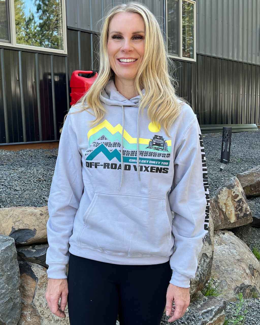 Photo of Jeep Adventure Unisex Pullover Hoodie by OFF-ROAD VIXENS CLOTHING CO. - Premium Ladies Hoodies for UTVs / Side by Sides