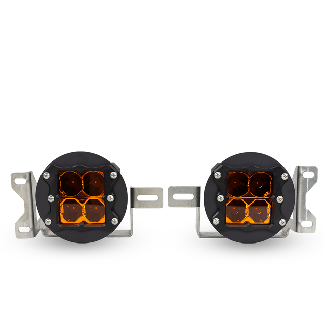 Photo of Jeep Wrangler Sport LED Fog Light Kit (2018-2021) - Plastic Bumper by Heretic Studio Dealer Portal - Premium for UTVs / Side by Sides