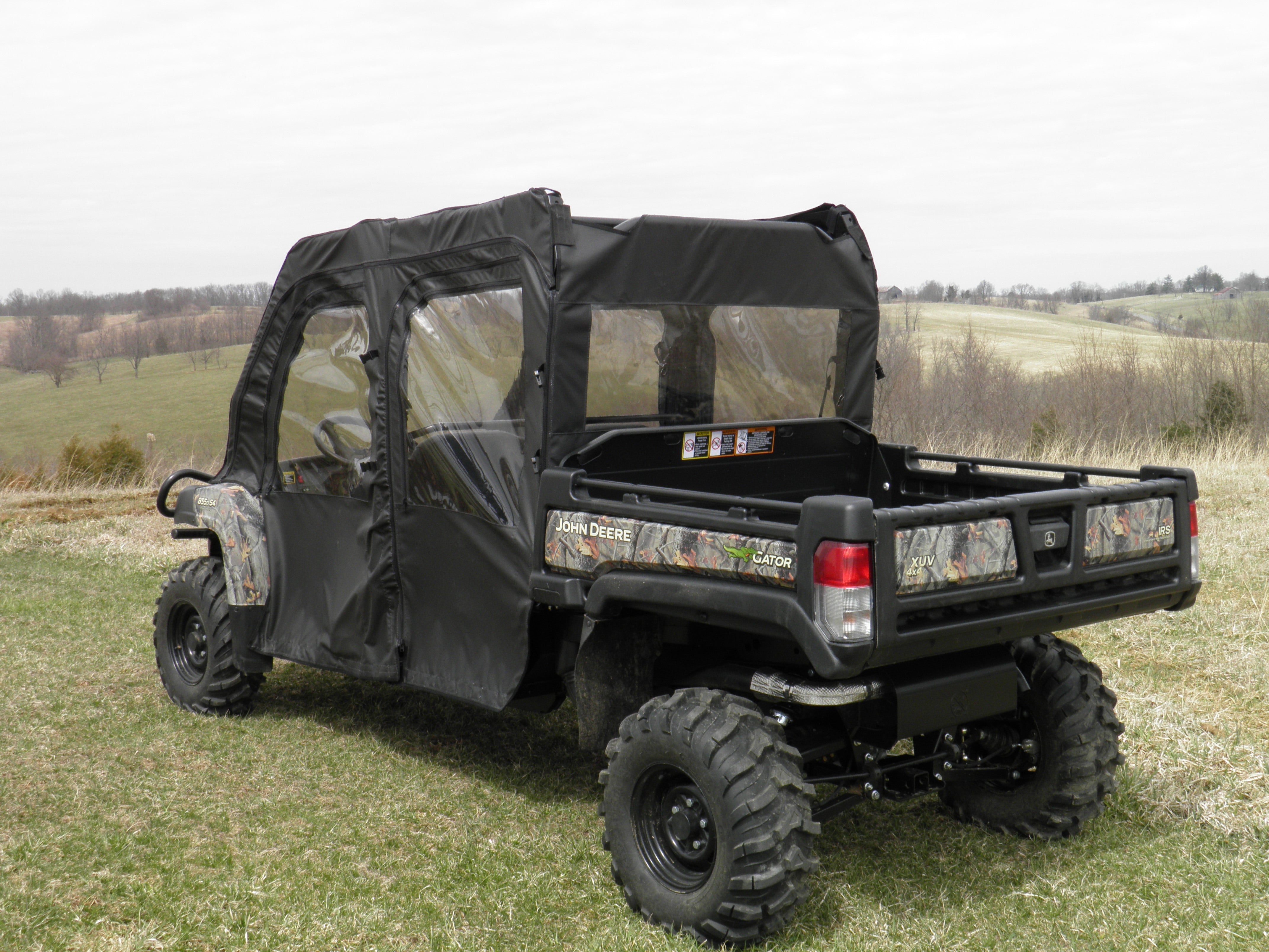 Photo of John Deere Gator 550/560/590 4-Seater - Door/Rear Window Combo by 3 Star UTV - Premium Enclosures for UTVs / Side by Sides