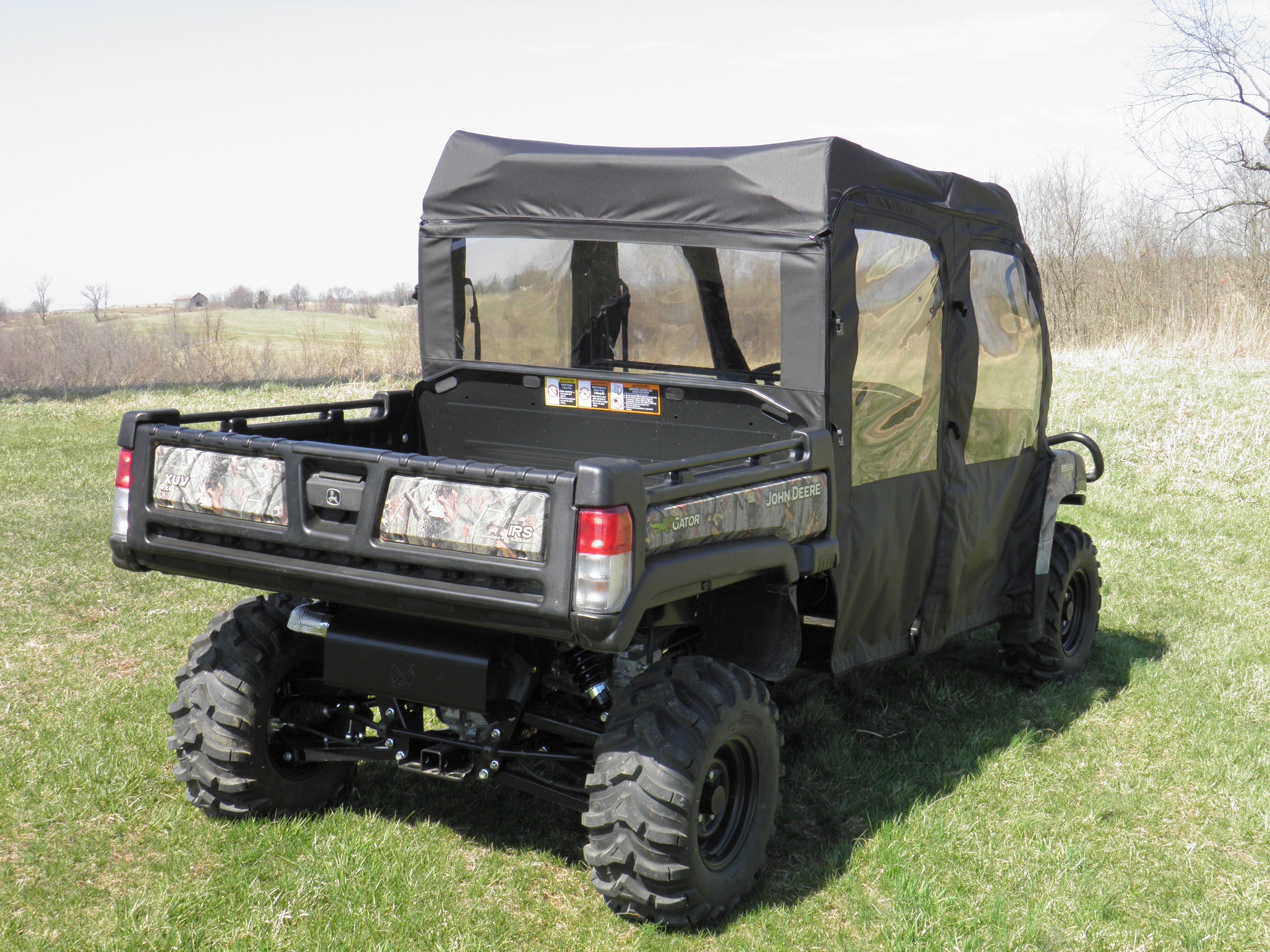 Photo of John Deere Gator 550/560/590 4-Seater - Full Cab Enclosure for Hard Windshield by 3 Star UTV - Premium Enclosures for UTVs / Side by Sides