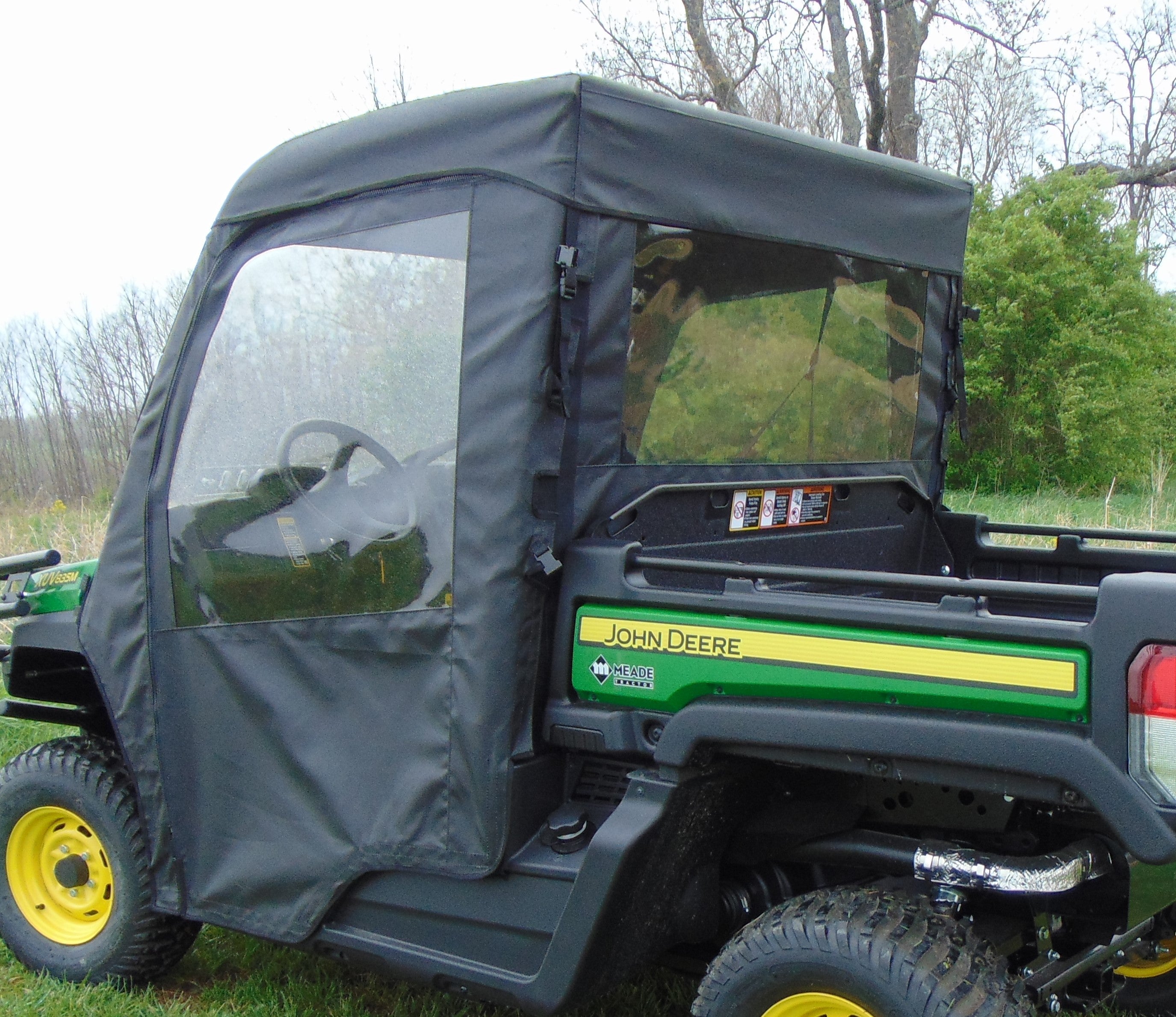 Photo of John Deere Gator 835/865 - Door/Rear Window Combo by 3 Star UTV - Premium Enclosures for UTVs / Side by Sides