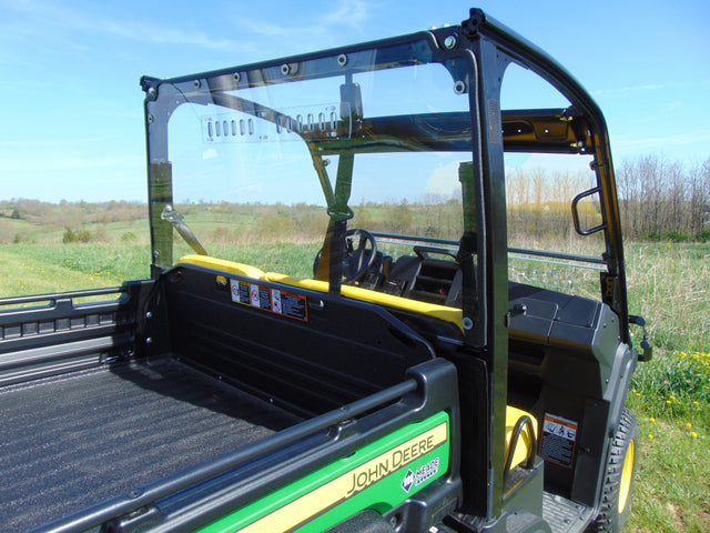 Photo of John Deere Gator 835/865 - Rear Windshield by 3 Star UTV - Premium Windshields for UTVs / Side by Sides