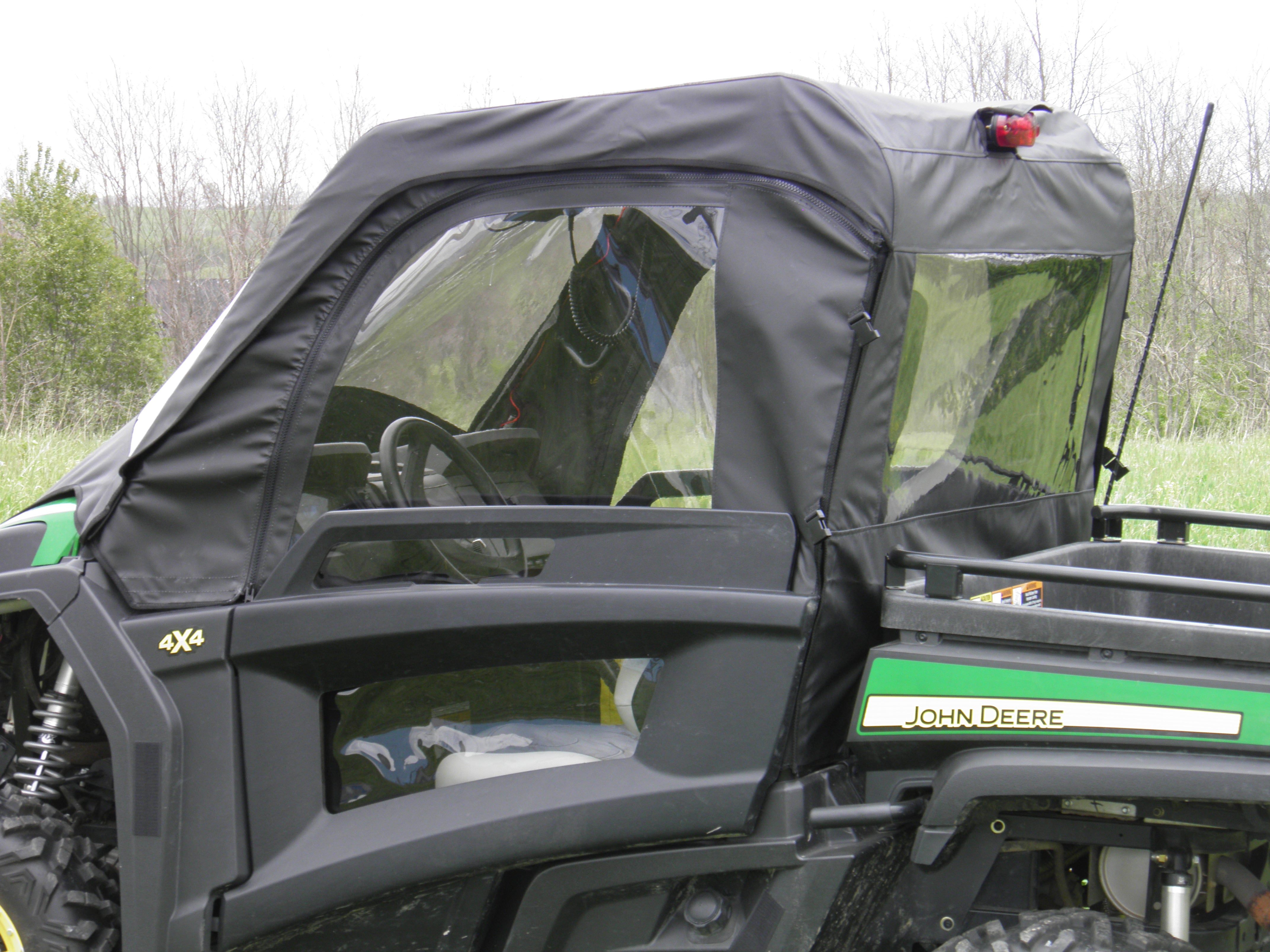 Photo of John Deere Gator 850i/860i - Soft Upper Doors with Lower Door Insert Option by 3 Star UTV - Premium Enclosures for UTVs / Side by Sides