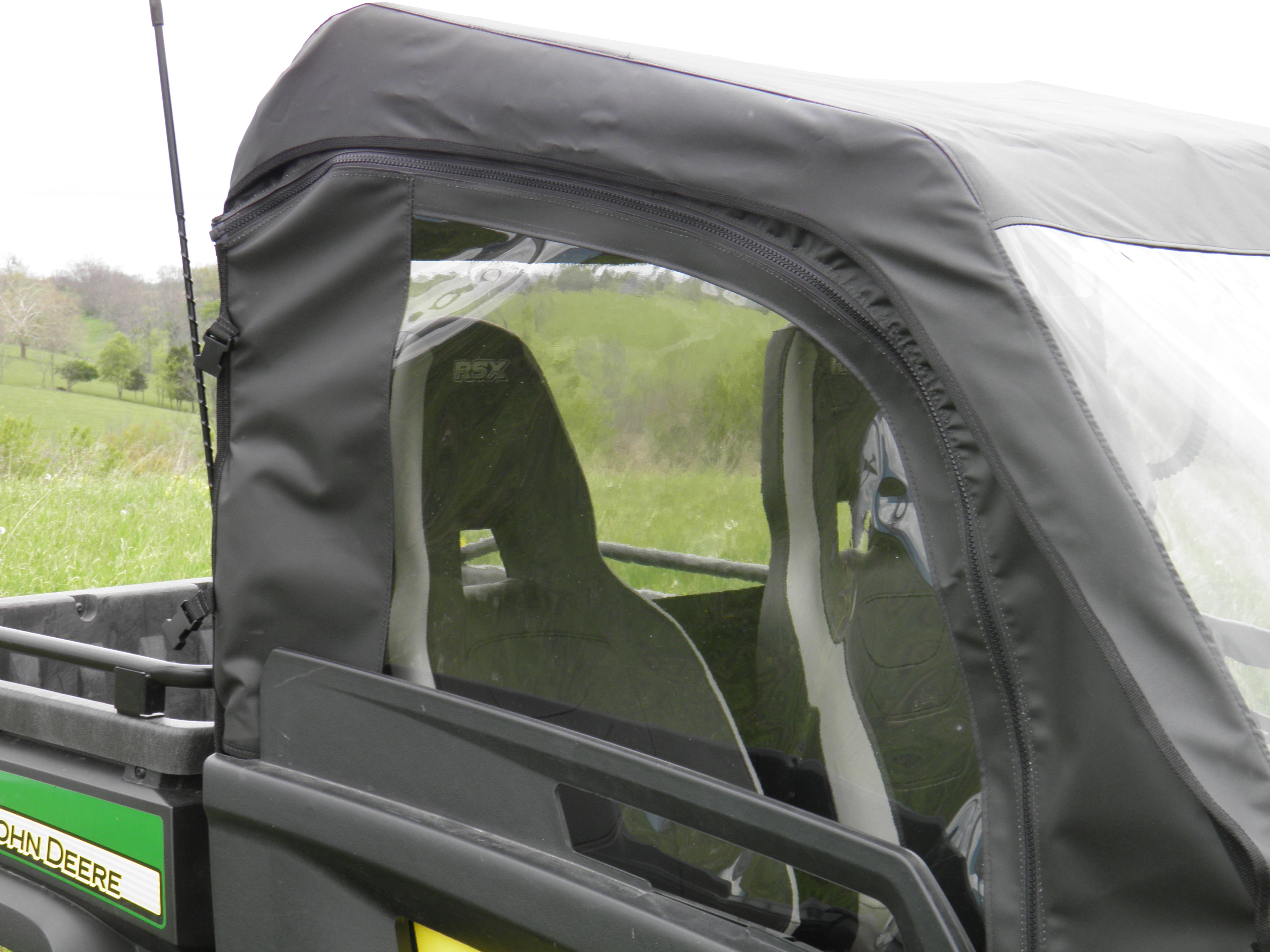 Photo of John Deere Gator 850i/860i - Soft Upper Doors with Lower Door Insert Option by 3 Star UTV - Premium Enclosures for UTVs / Side by Sides