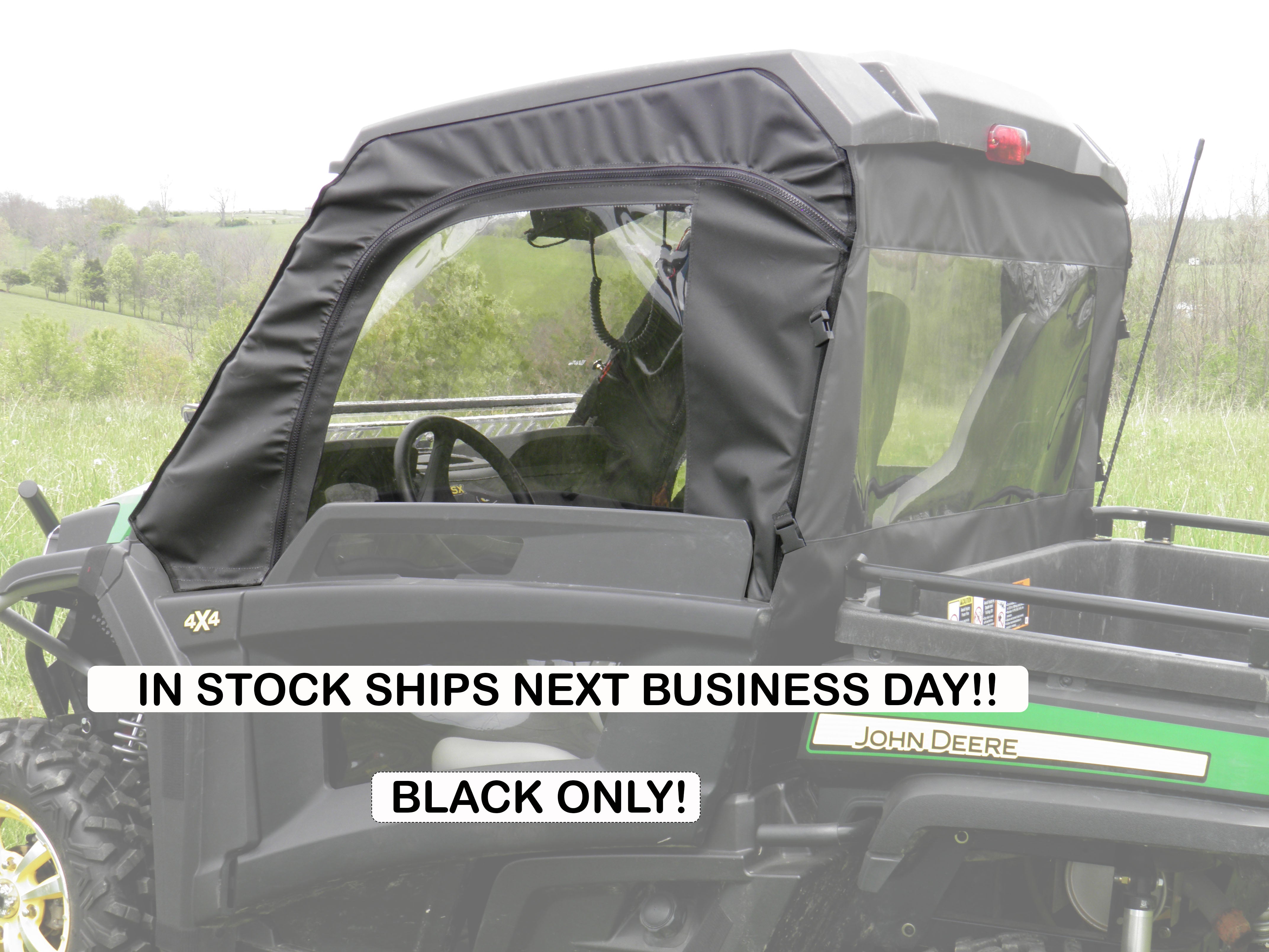 Photo of John Deere Gator 850i/860i - Soft Upper Doors with Lower Door Insert Option by 3 Star UTV - Premium Enclosures for UTVs / Side by Sides