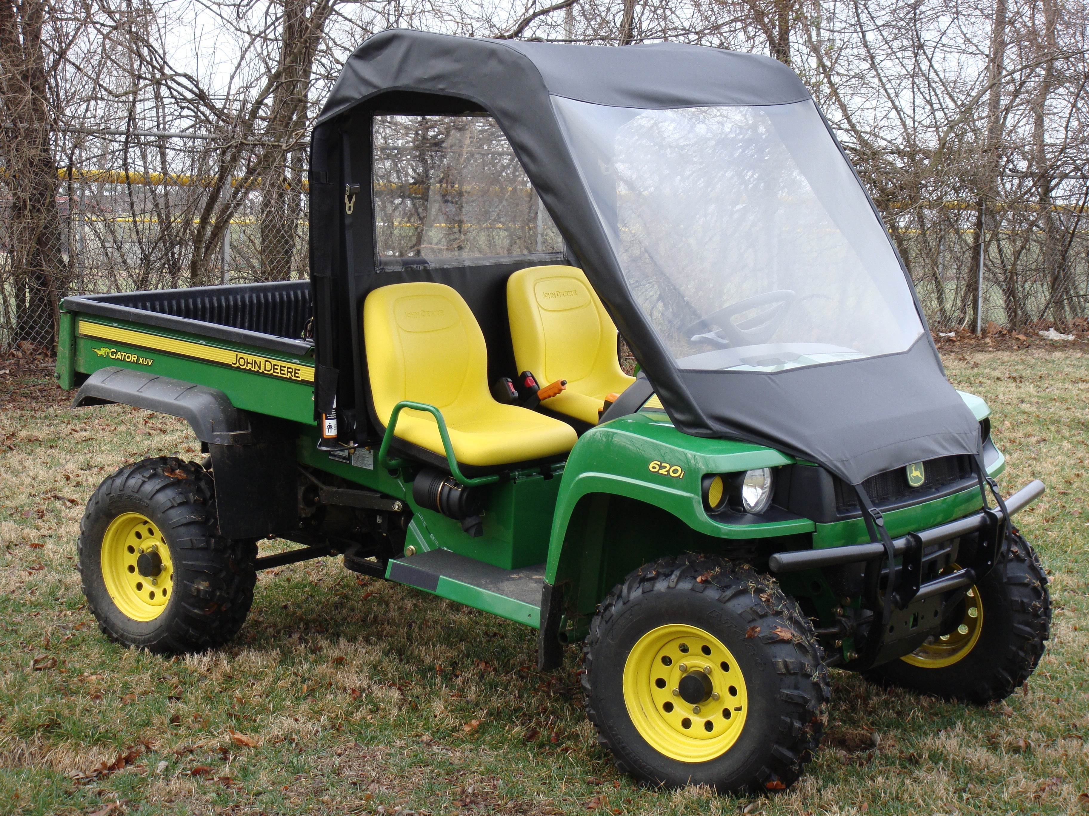 Photo of John Deere Gator HPX/XUV - Vinyl Windshield/Top/Rear Combo by 3 Star UTV - Premium Enclosures for UTVs / Side by Sides
