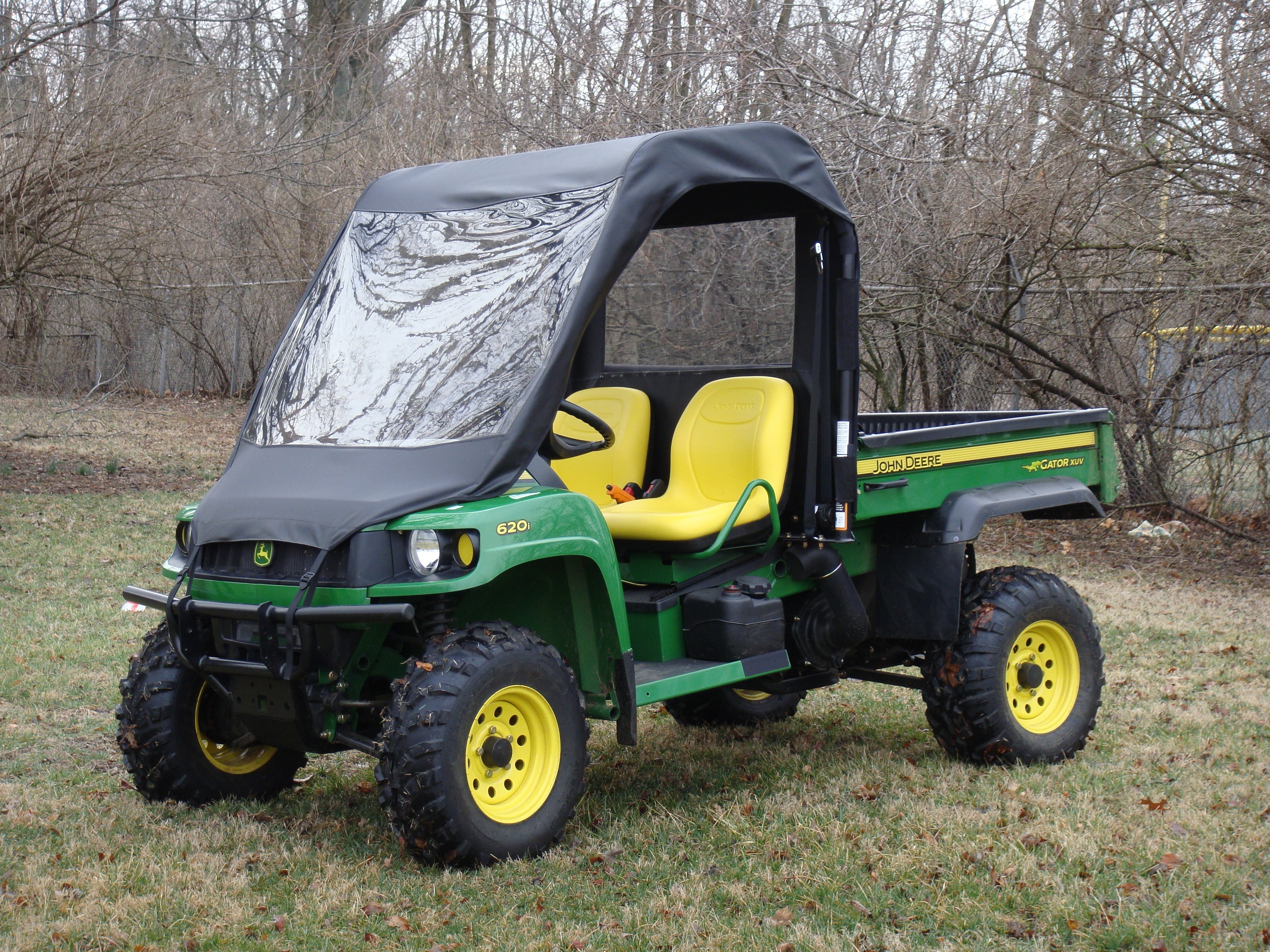 Photo of John Deere Gator HPX/XUV - Vinyl Windshield/Top/Rear Combo by 3 Star UTV - Premium Enclosures for UTVs / Side by Sides